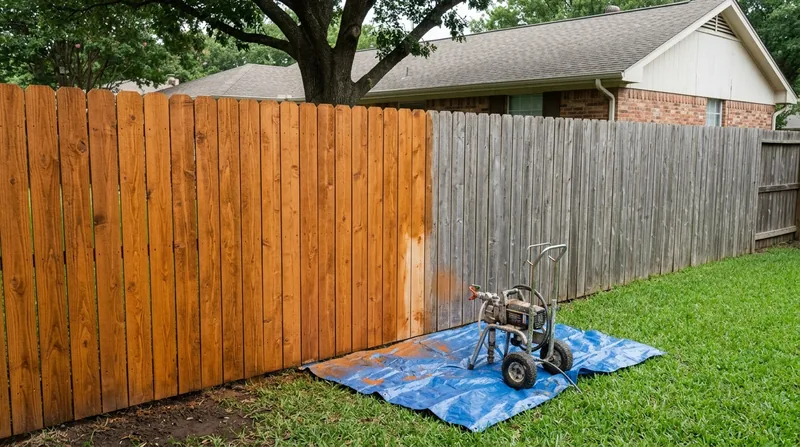 Fence Staining & Restoration Arlington